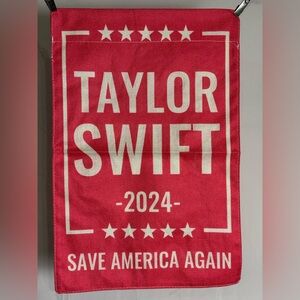 Taylor Swift 2024 Save America Patio Flag 12 1/2” x 19”